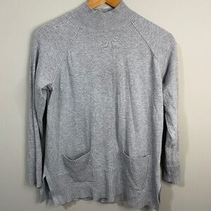 Payton Primrose Women's Gray Pullover Pocket Sweater Size Large